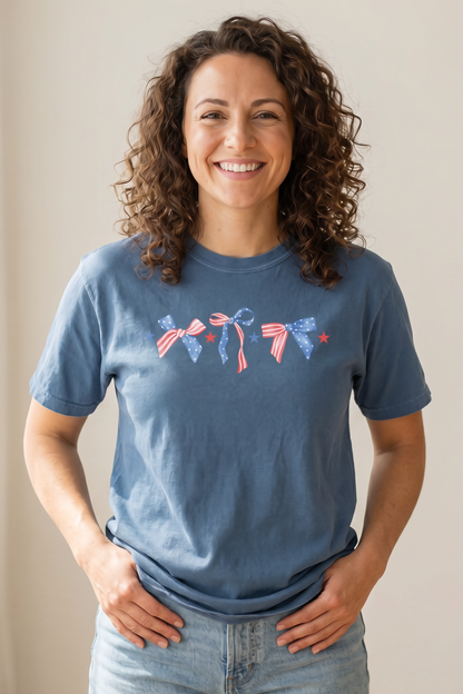 PATRIOTIC BOW T-shirt