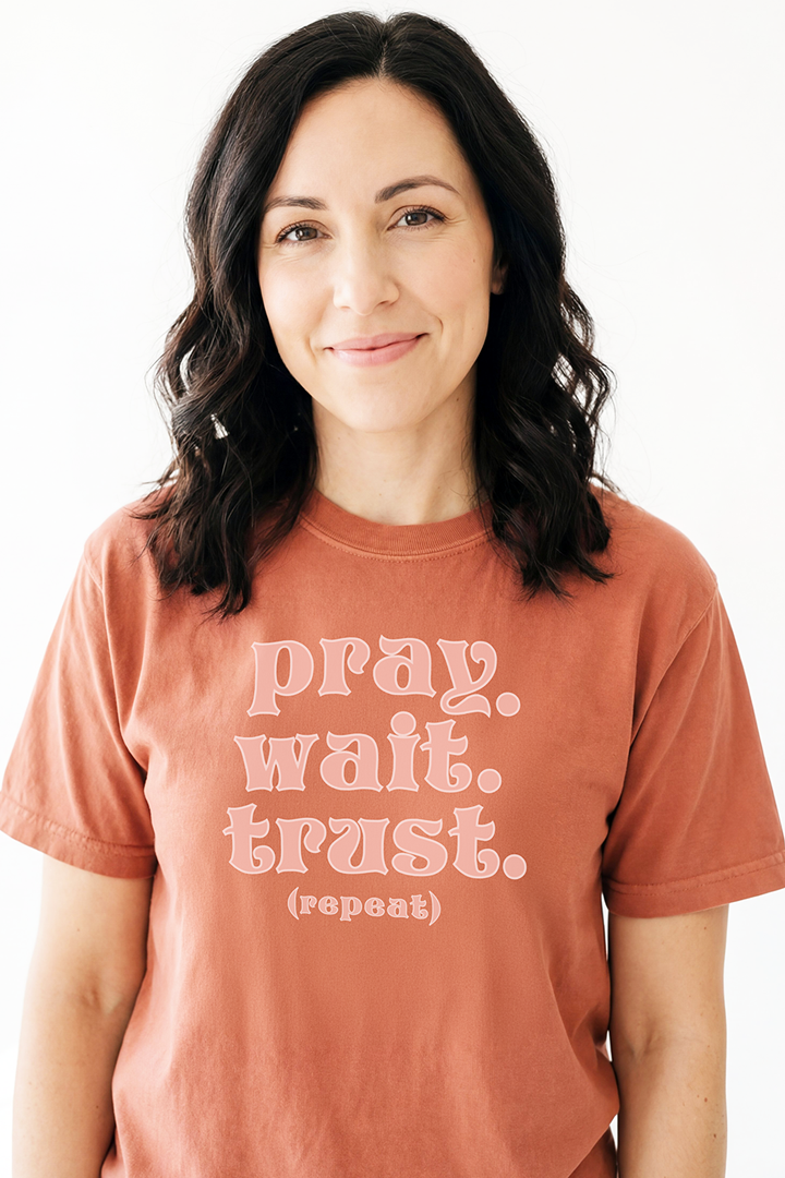 PRAY. WAIT. TRUST. (repeat) T-shirt