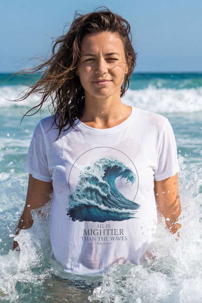 HE IS MIGHTIER THAN THE WAVES Unisex T-shirt