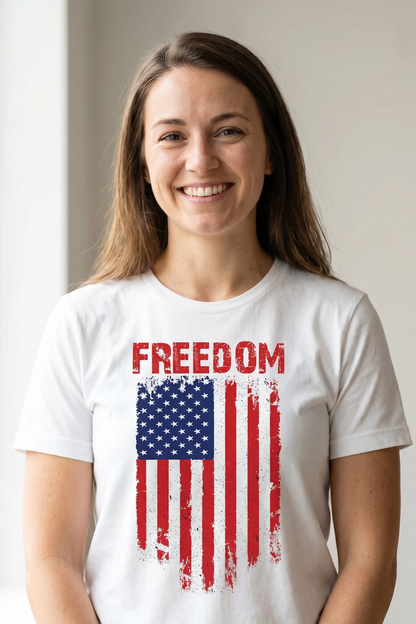 FREEDOM VINTAGE FLAG T-shirt