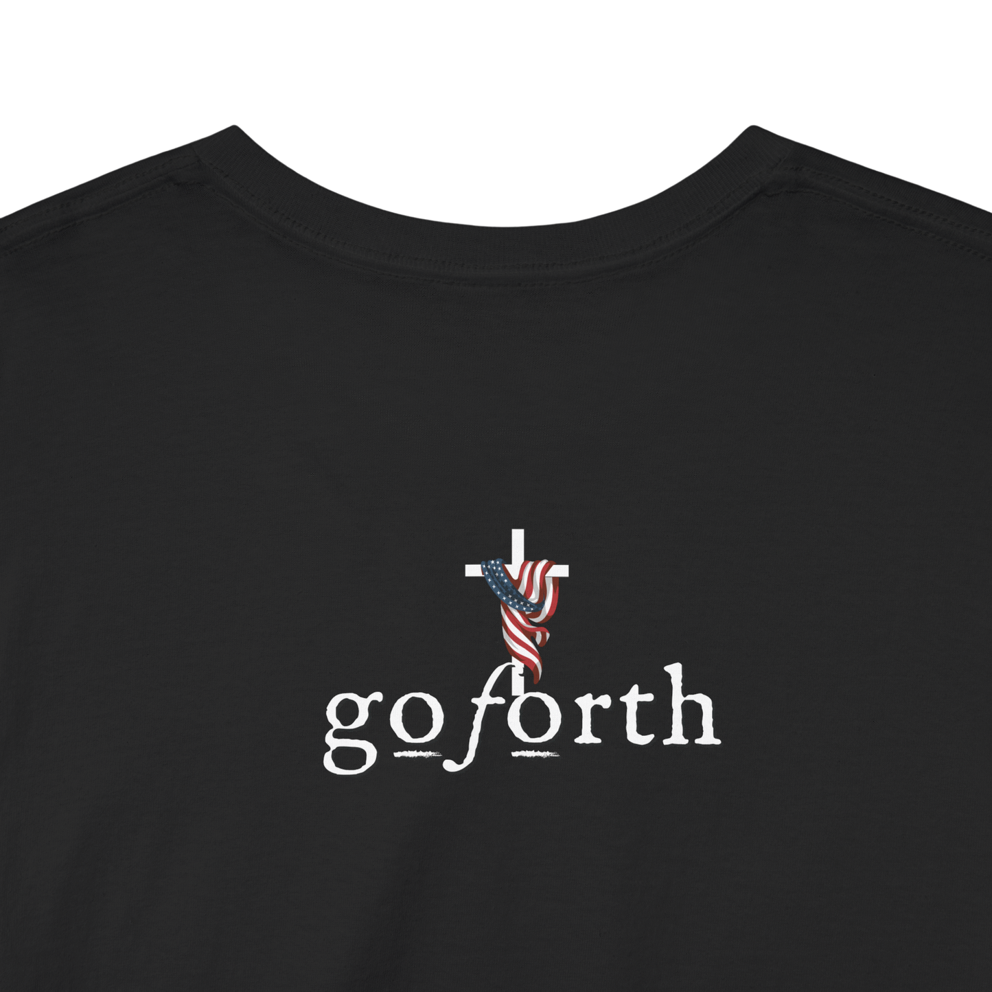 ONE NATION UNDER GOD FLAG CROSS T-shirt