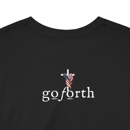 ONE NATION UNDER GOD FLAG CROSS T-shirt