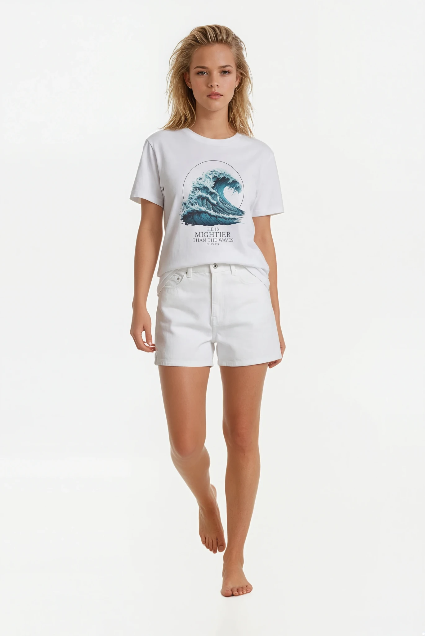 HE IS MIGHTIER THAN THE WAVES Unisex T-shirt