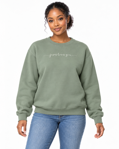 JESUS LOVES YOU CREWNECK SWEATSHIRT