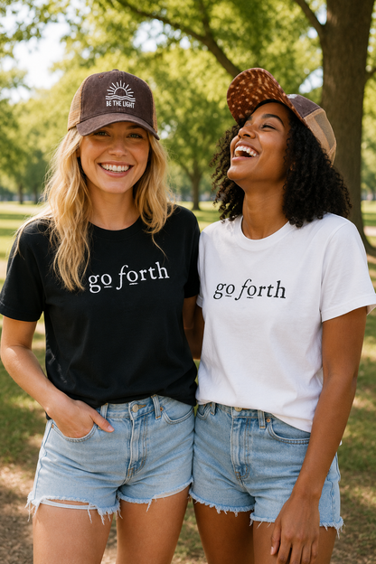 BE THE LIGHT Embroidered Trucker Hat