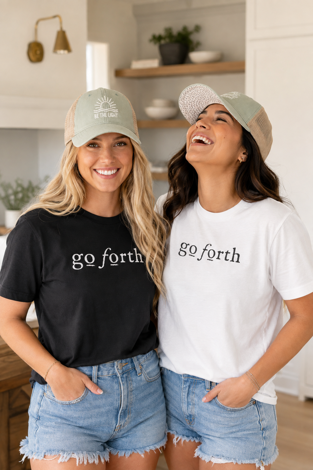 BE THE LIGHT Embroidered Trucker Hat