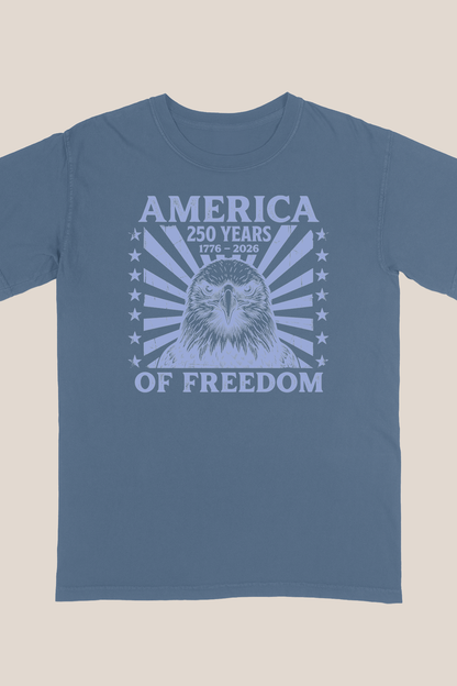 250 AMERICA ANNIVERSARY BLUE EAGLE T-SHIRT