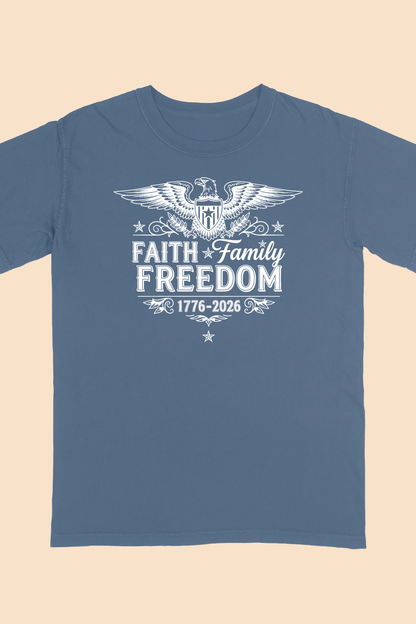 FAITH FAMILY FREEDOM T-shirt