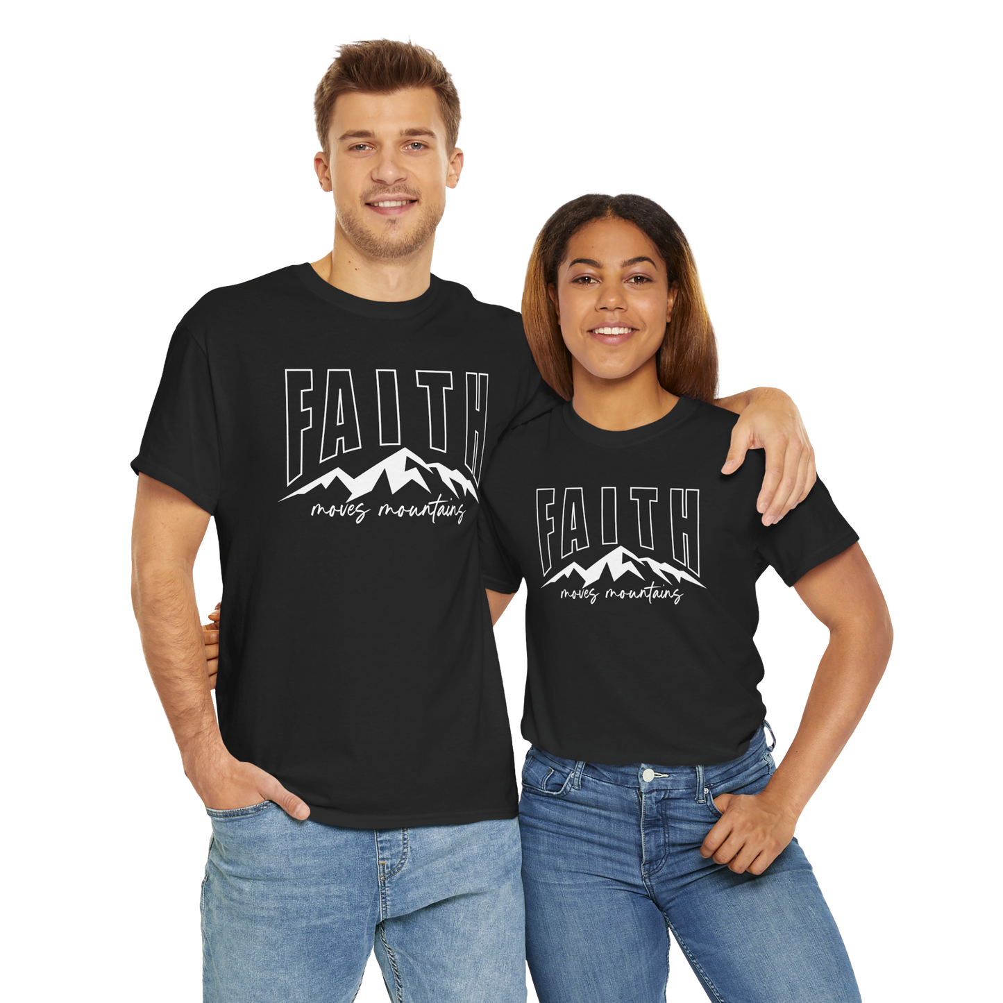 FAITH MOVES MOUNTAINS 2 Unisex T-shirt