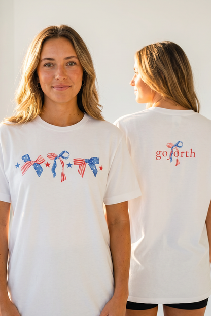 PATRIOTIC BOW T-shirt