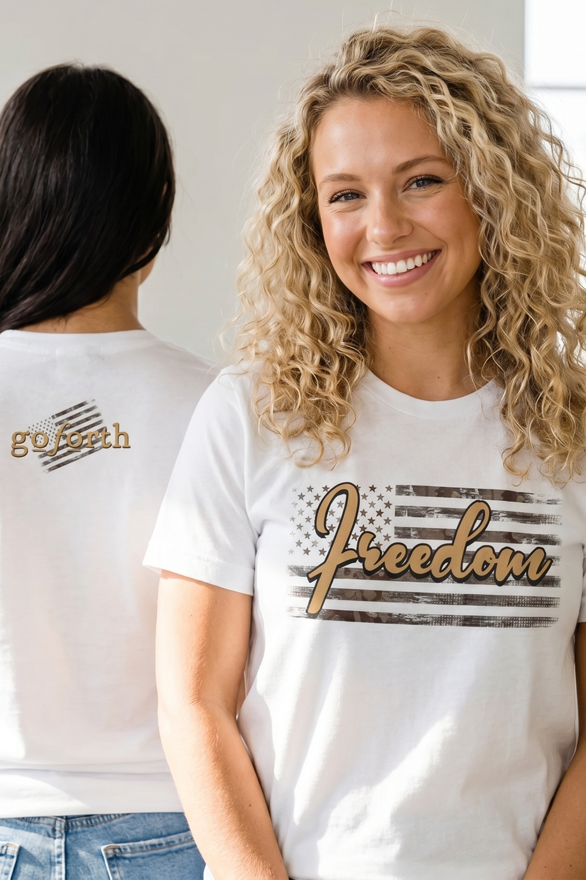 FREEDOM VINTAGE FLAG T-shirt