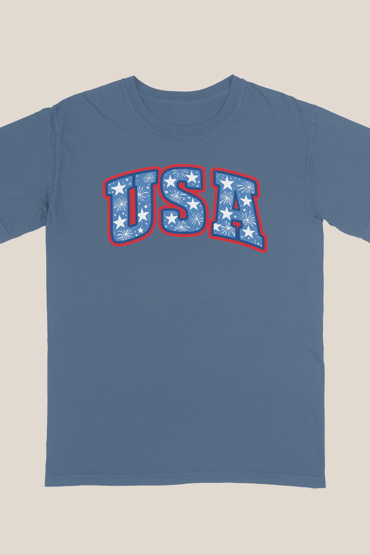 USA STARS And FIREWORKS T-SHIRT