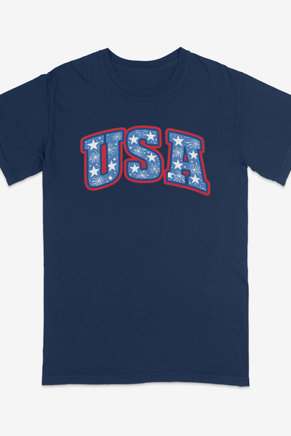 USA STARS And FIREWORKS T-SHIRT