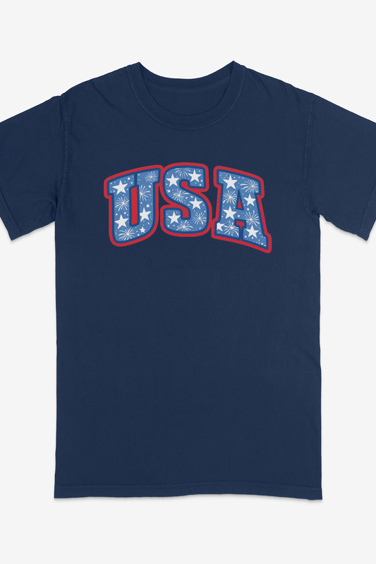 USA STARS And FIREWORKS T-SHIRT