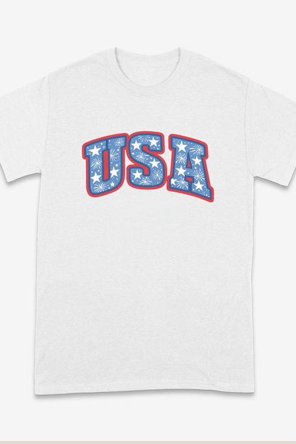 USA STARS And FIREWORKS T-SHIRT