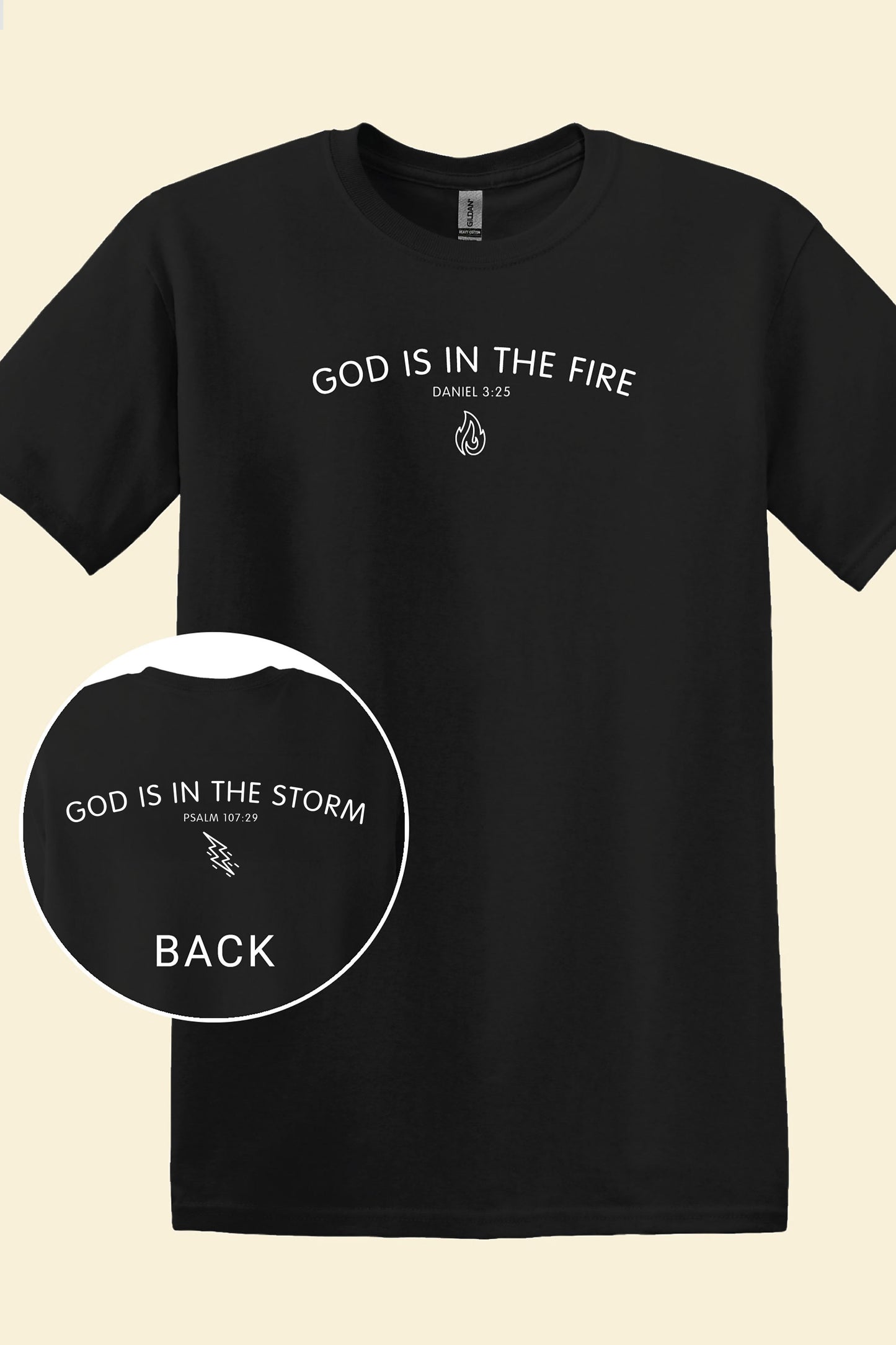 GOD IS IN THE FIRE / STORM Unisex T-shirt