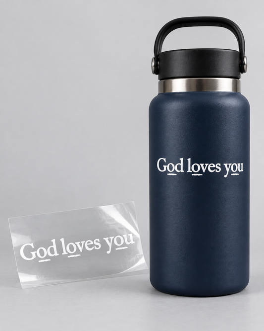 GOD LOVES YOU UV Decal