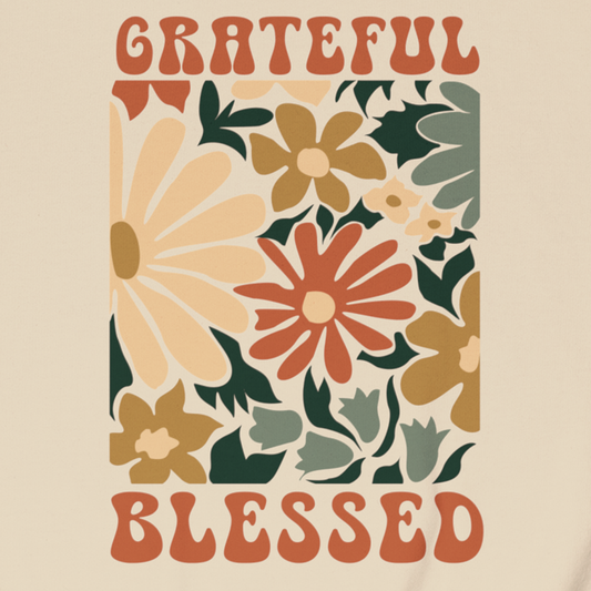GRATEFUL BLESSED Crew Neck Sweatshirt