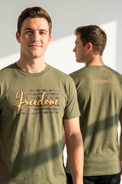 FREEDOM VINTAGE FLAG T-shirt