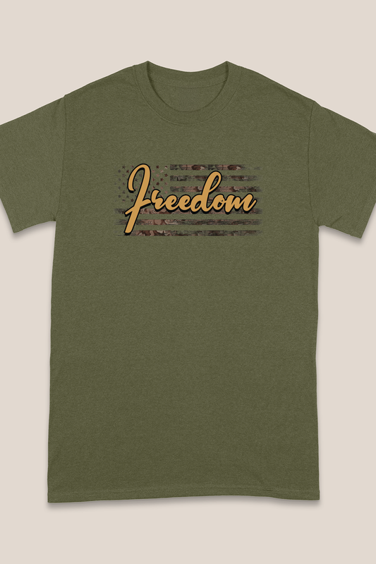 FREEDOM VINTAGE FLAG T-shirt