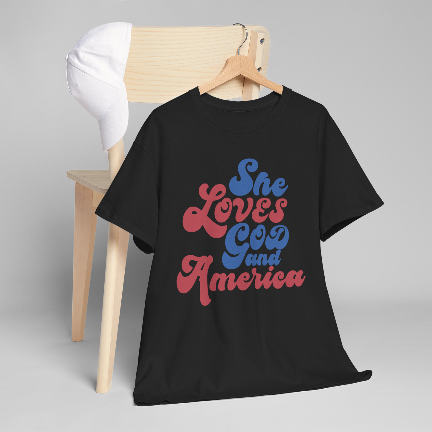 SHE LOVES GOD AND AMERICA T-shirt