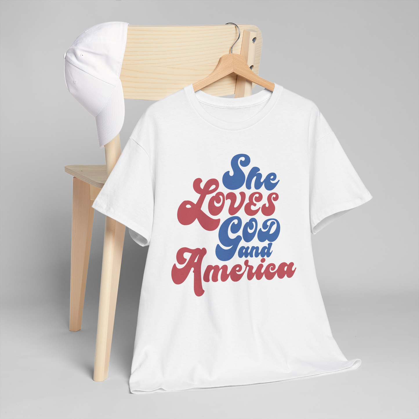 SHE LOVES GOD AND AMERICA T-shirt