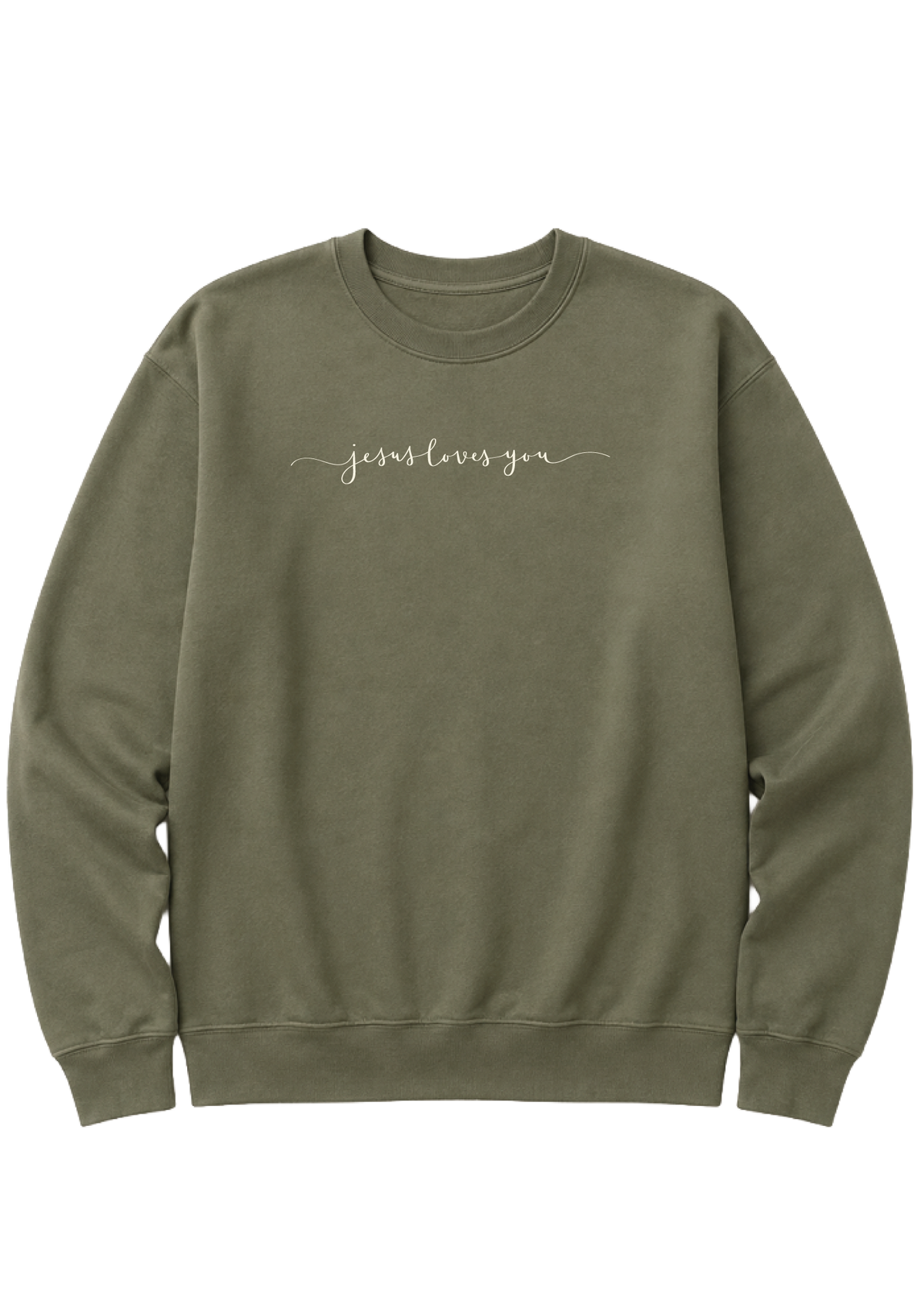 JESUS LOVES YOU CREWNECK SWEATSHIRT