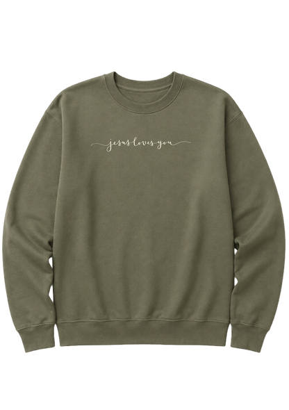 JESUS LOVES YOU CREWNECK SWEATSHIRT