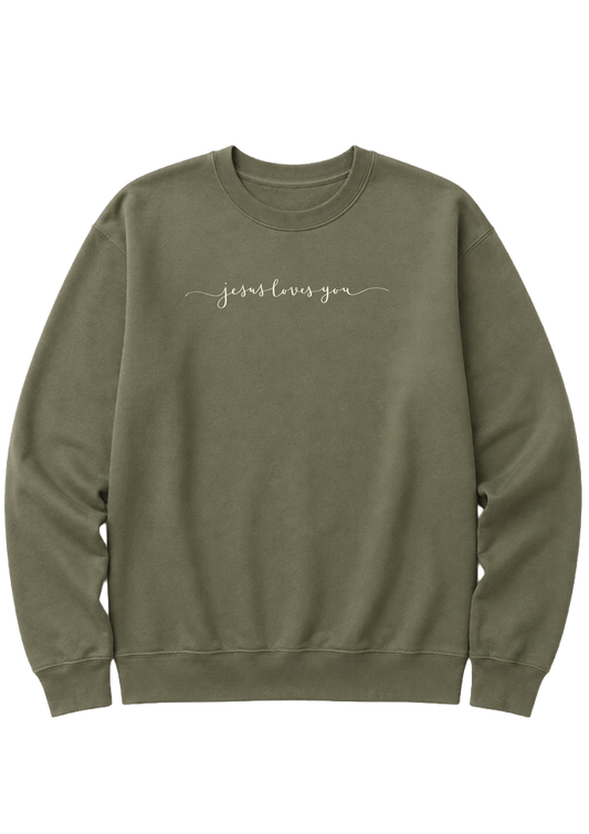 JESUS LOVES YOU CREWNECK SWEATSHIRT