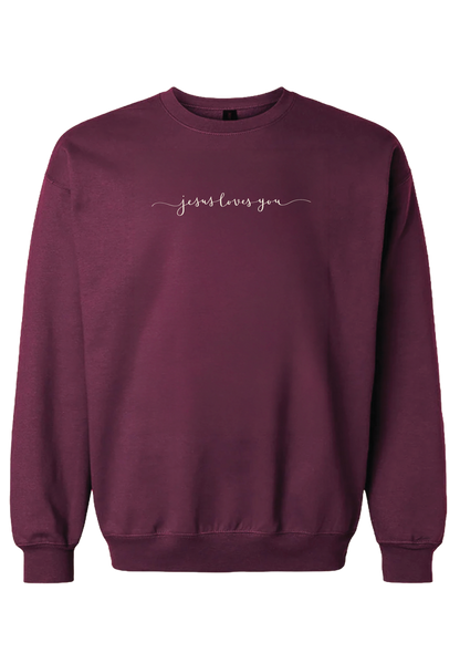 JESUS LOVES YOU CREWNECK SWEATSHIRT