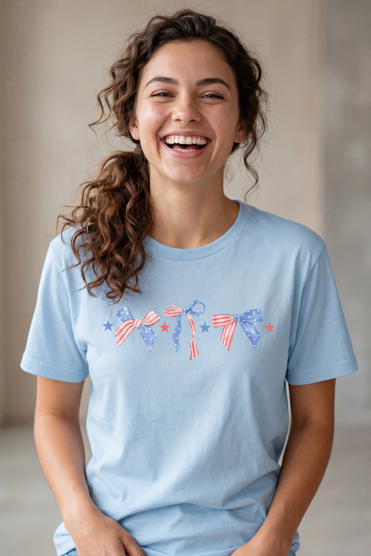 PATRIOTIC BOW T-shirt