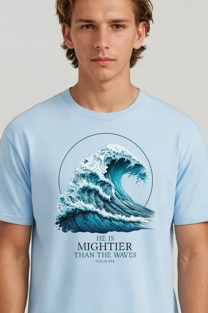 HE IS MIGHTIER THAN THE WAVES Unisex T-shirt