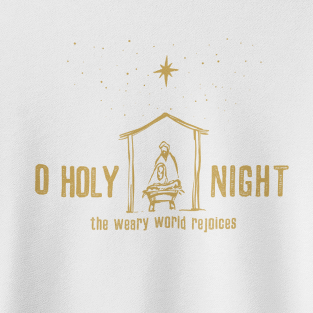 O HOLY NIGHT Crew Neck Sweatshirt