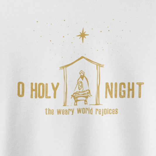 O HOLY NIGHT Crew Neck Sweatshirt