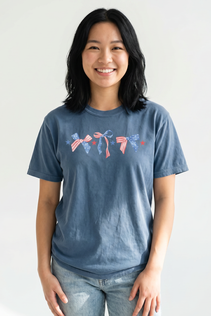 PATRIOTIC BOW T-shirt