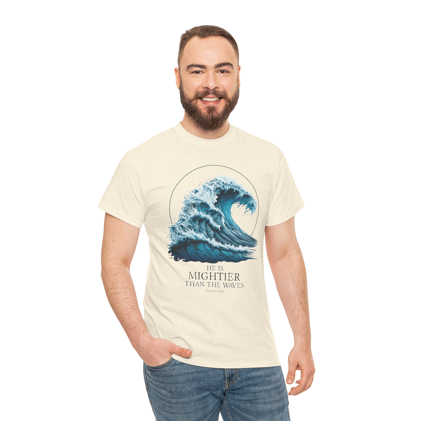 HE IS MIGHTIER THAN THE WAVES Unisex T-shirt