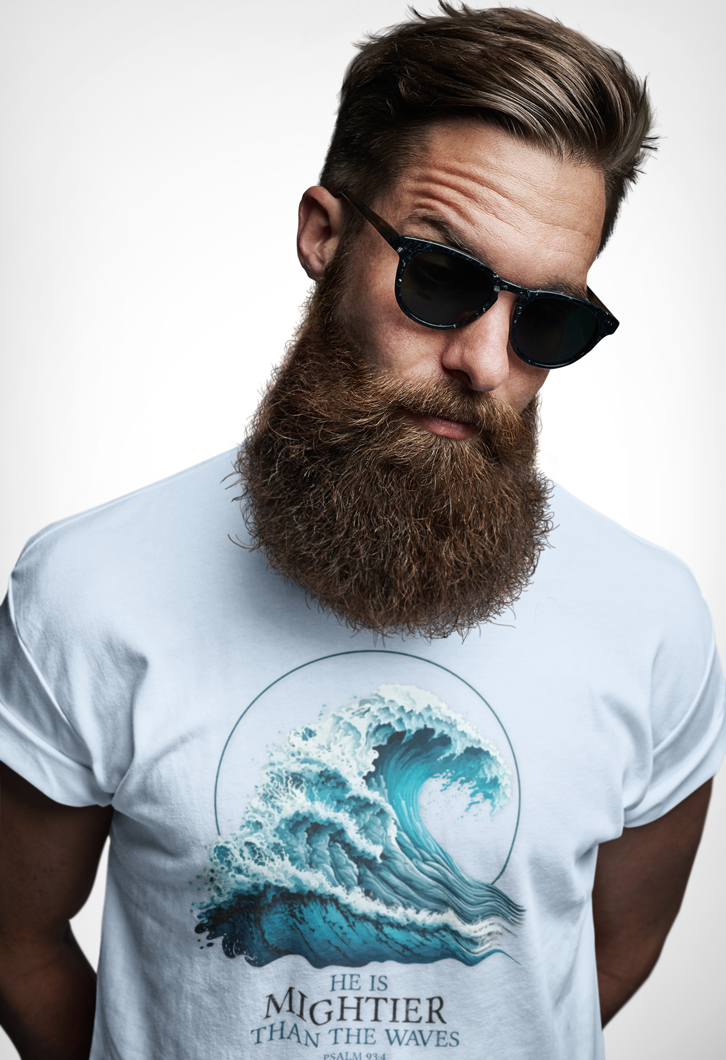 HE IS MIGHTIER THAN THE WAVES Unisex T-shirt