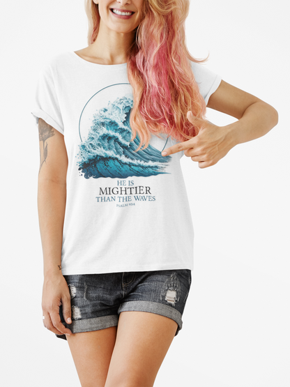 HE IS MIGHTIER THAN THE WAVES Unisex T-shirt