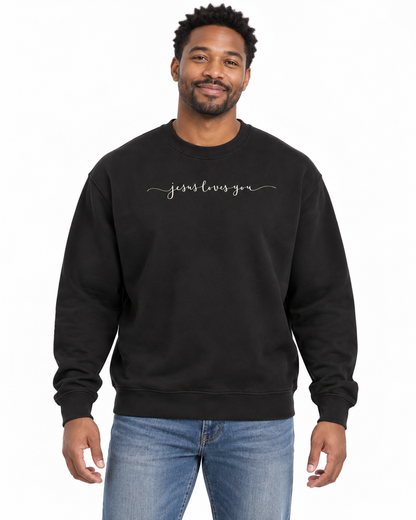 JESUS LOVES YOU CREWNECK SWEATSHIRT