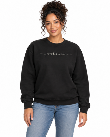 JESUS LOVES YOU CREWNECK SWEATSHIRT
