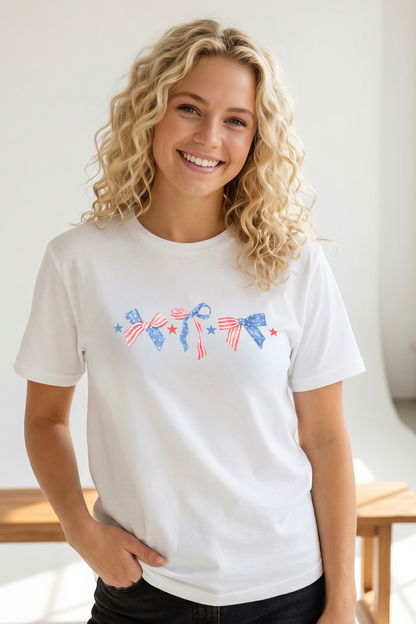 PATRIOTIC BOW T-shirt