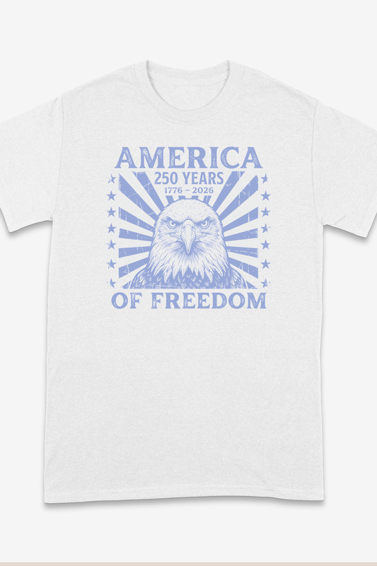 250 AMERICA ANNIVERSARY BLUE EAGLE T-SHIRT
