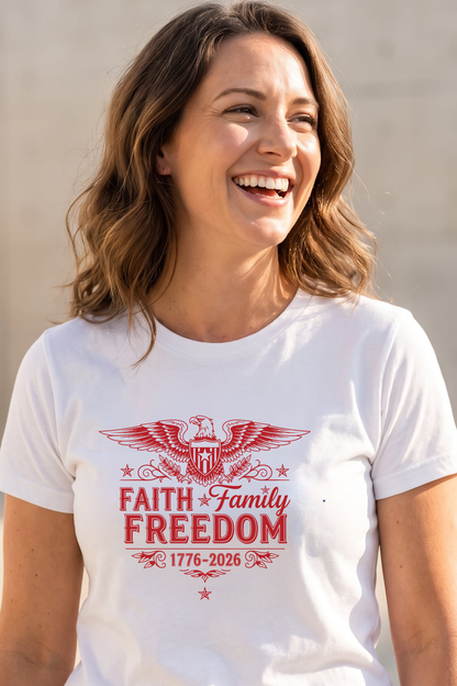 FAITH FAMILY FREEDOM T-shirt