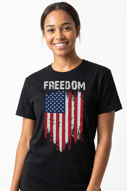 FREEDOM VINTAGE FLAG T-shirt