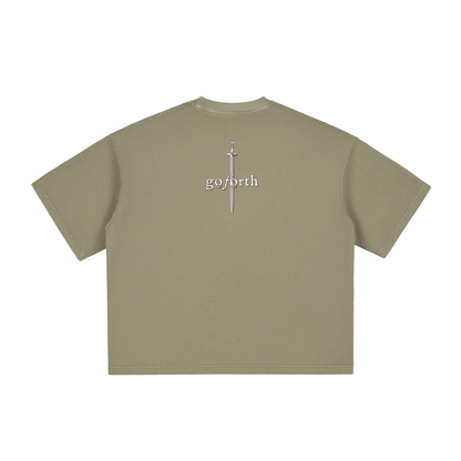 be still,go forth,Final Men's,foght your battles, Exodus 33:3,Christian T-shirt