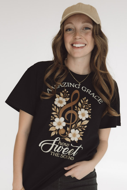 AMAZING GRACE - HOW SWEET THE SOUND - T SHIRT