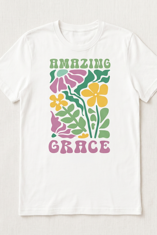 AMAZING GRACE FLORAL - T SHIRT