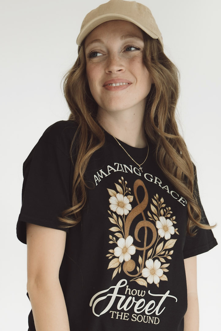 AMAZING GRACE - HOW SWEET THE SOUND - T SHIRT