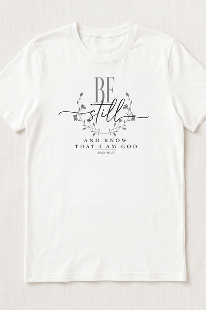 BE STILL AND KNOW I AM GOD T-shirt