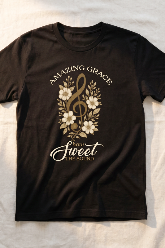 AMAZING GRACE - HOW SWEET THE SOUND - T SHIRT